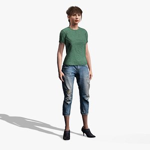 High Quality Woman 3D Character 3D model
