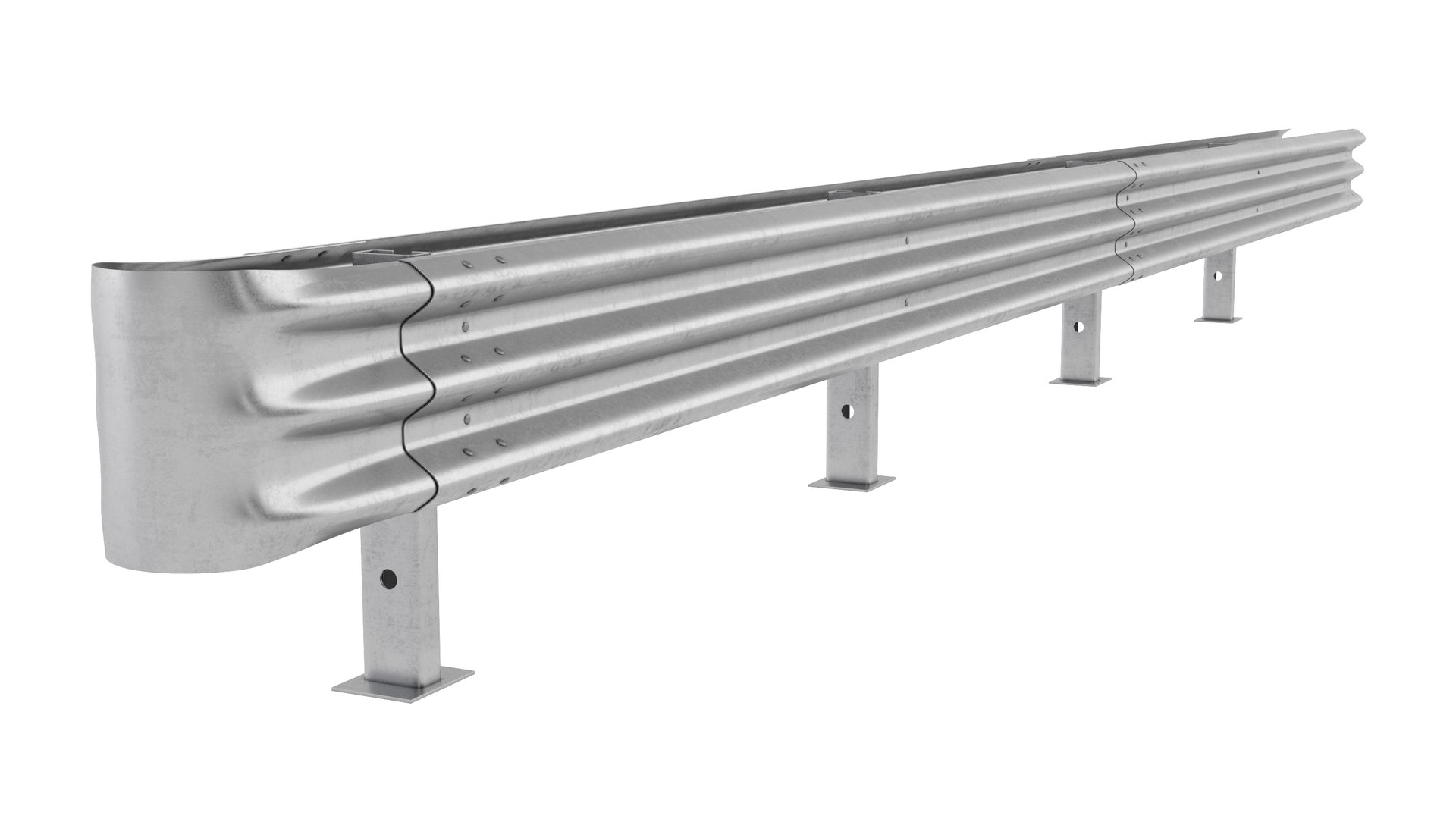 3D Model Road Safety Barrier - TurboSquid 2076313