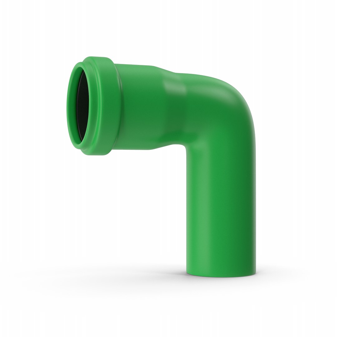 Green 90 Degree PVC Pipe 3D - TurboSquid 1926155