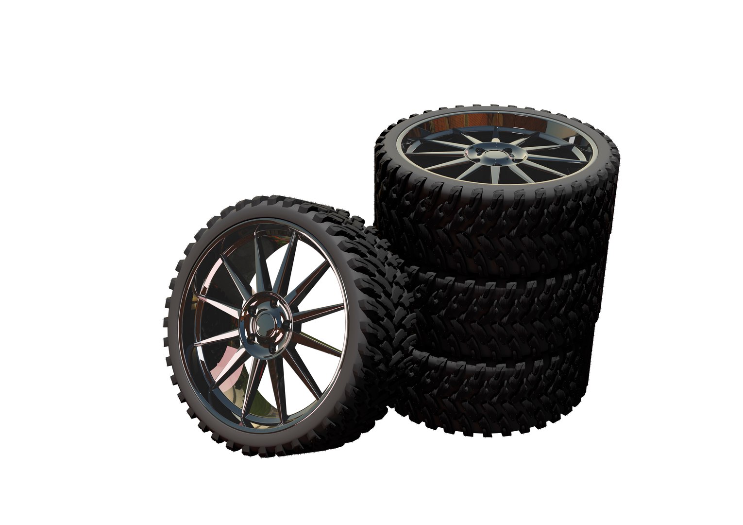 3D Car Cast Disc With Rubber Model - TurboSquid 2027307