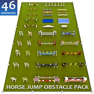 Horse jump obstacle full pack