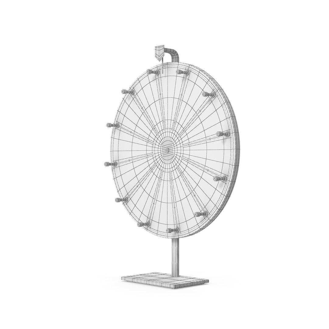 Prize Wheel Blue Model - TurboSquid 2183626