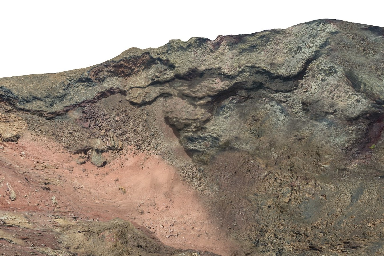 Maya Volcano Crater Scan Hd