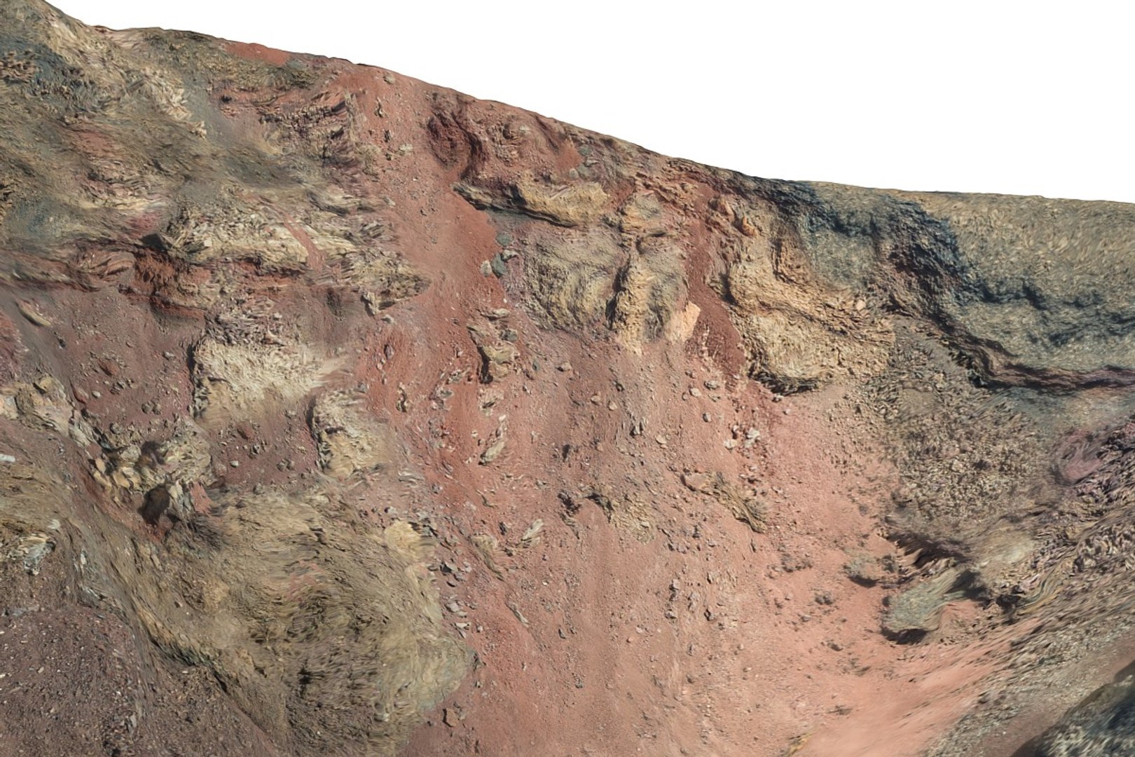 Maya Volcano Crater Scan Hd