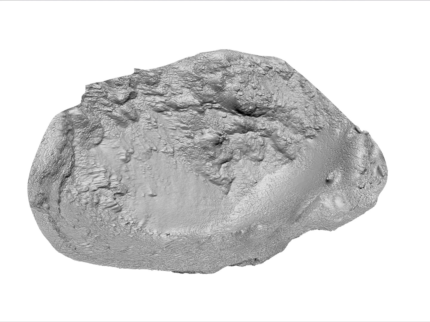 Maya Volcano Crater Scan Hd