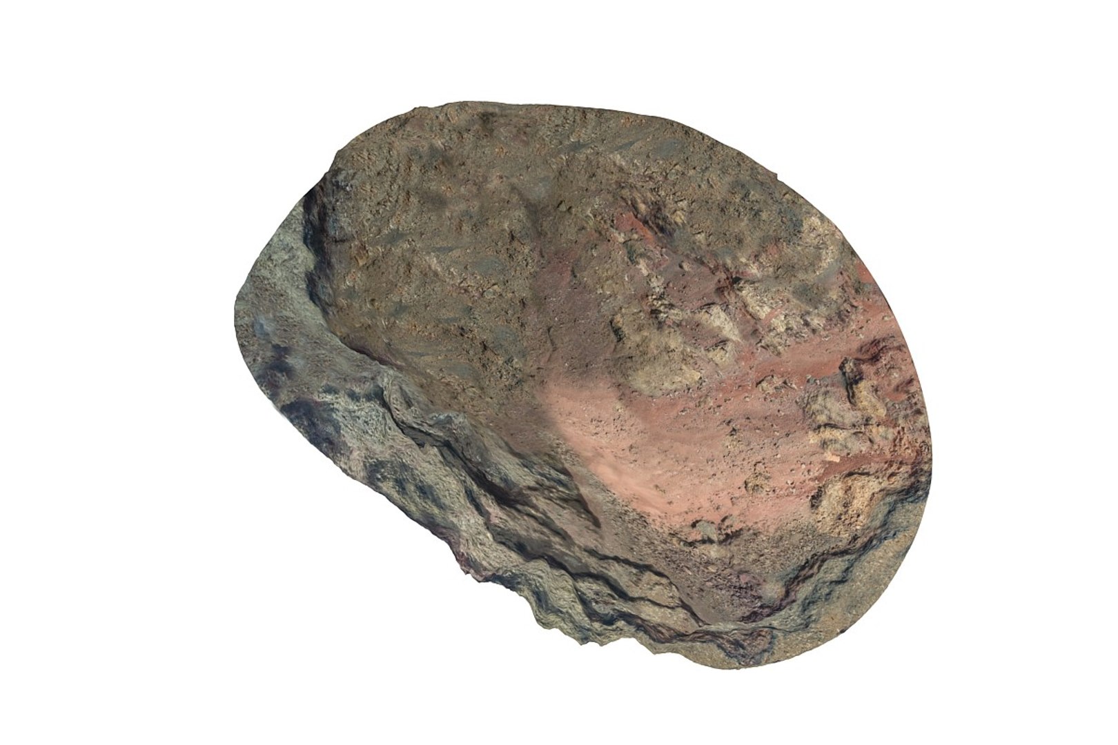 Maya Volcano Crater Scan Hd