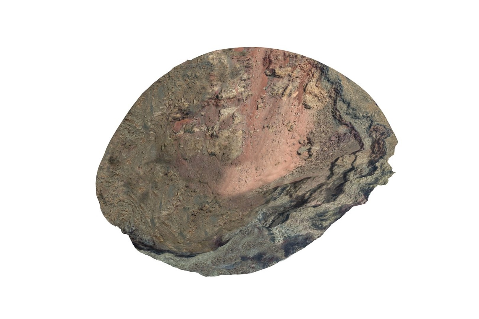 Maya Volcano Crater Scan Hd