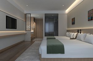Hotel Room 12 3D model