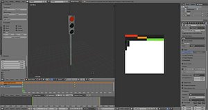 free traffic light 3d model
