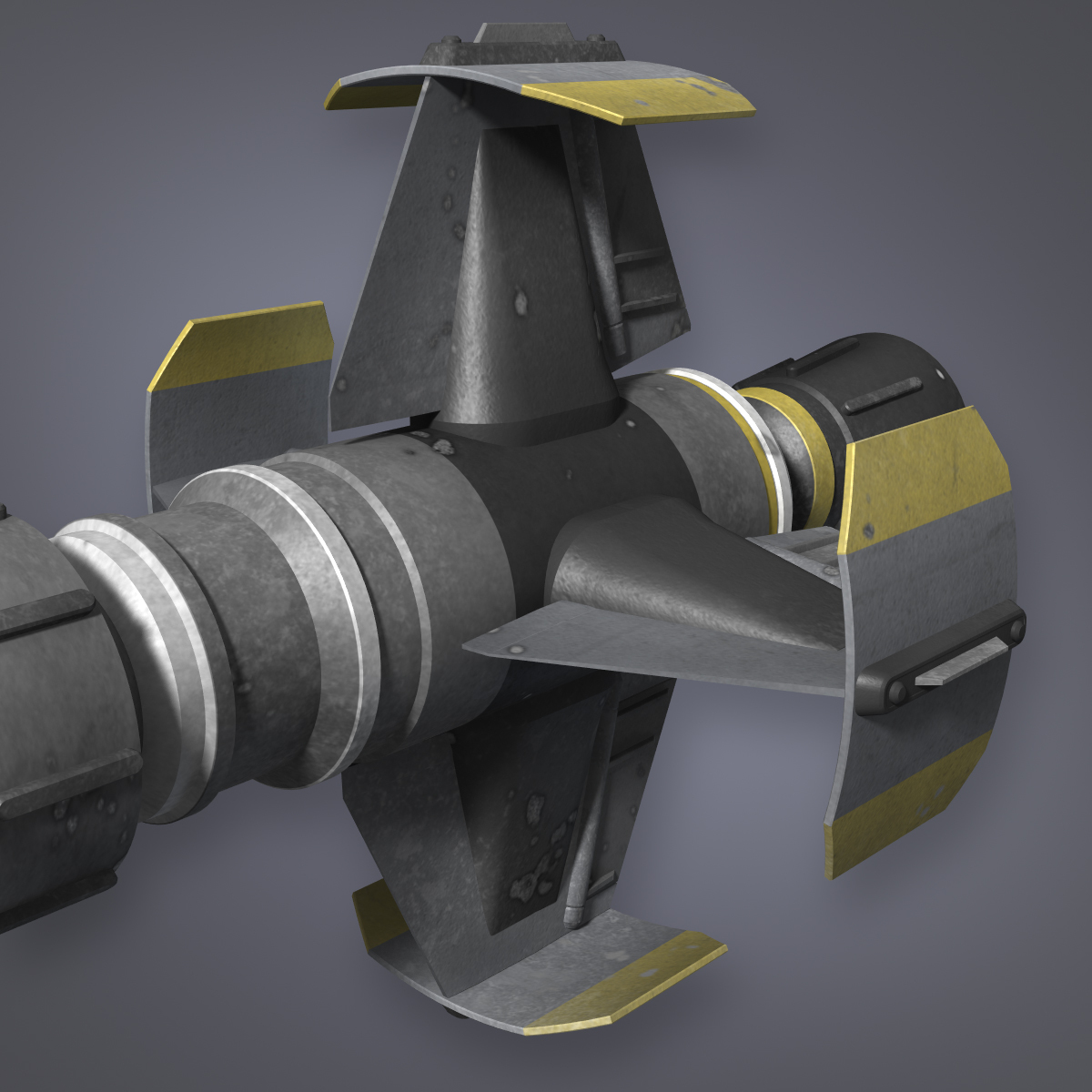 missile sci fi 3d model