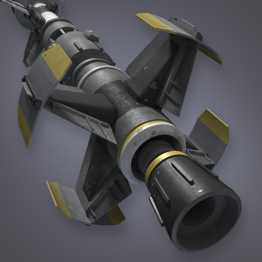 missile sci fi 3d model