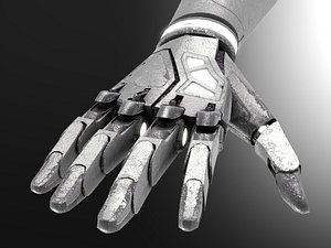 robot hand dirt 3D