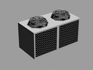 3d model air condition radiator