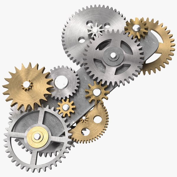 3D gear mechanism mixed model