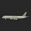Boeing 757-200 United Airlines Rigged Modèle 3D