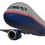 Boeing 757-200 United Airlines Rigged Modèle 3D