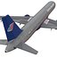 Boeing 757-200 United Airlines Rigged Modèle 3D