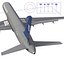 Boeing 757-200 United Airlines Rigged Modèle 3D