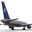 Boeing 757-200 United Airlines Rigged Modèle 3D