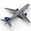Boeing 757-200 United Airlines Rigged Modèle 3D