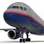 Boeing 757-200 United Airlines Rigged Modèle 3D