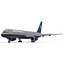 Boeing 757-200 United Airlines Rigged Modèle 3D