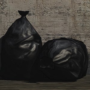 rubbish bag prop 3d model