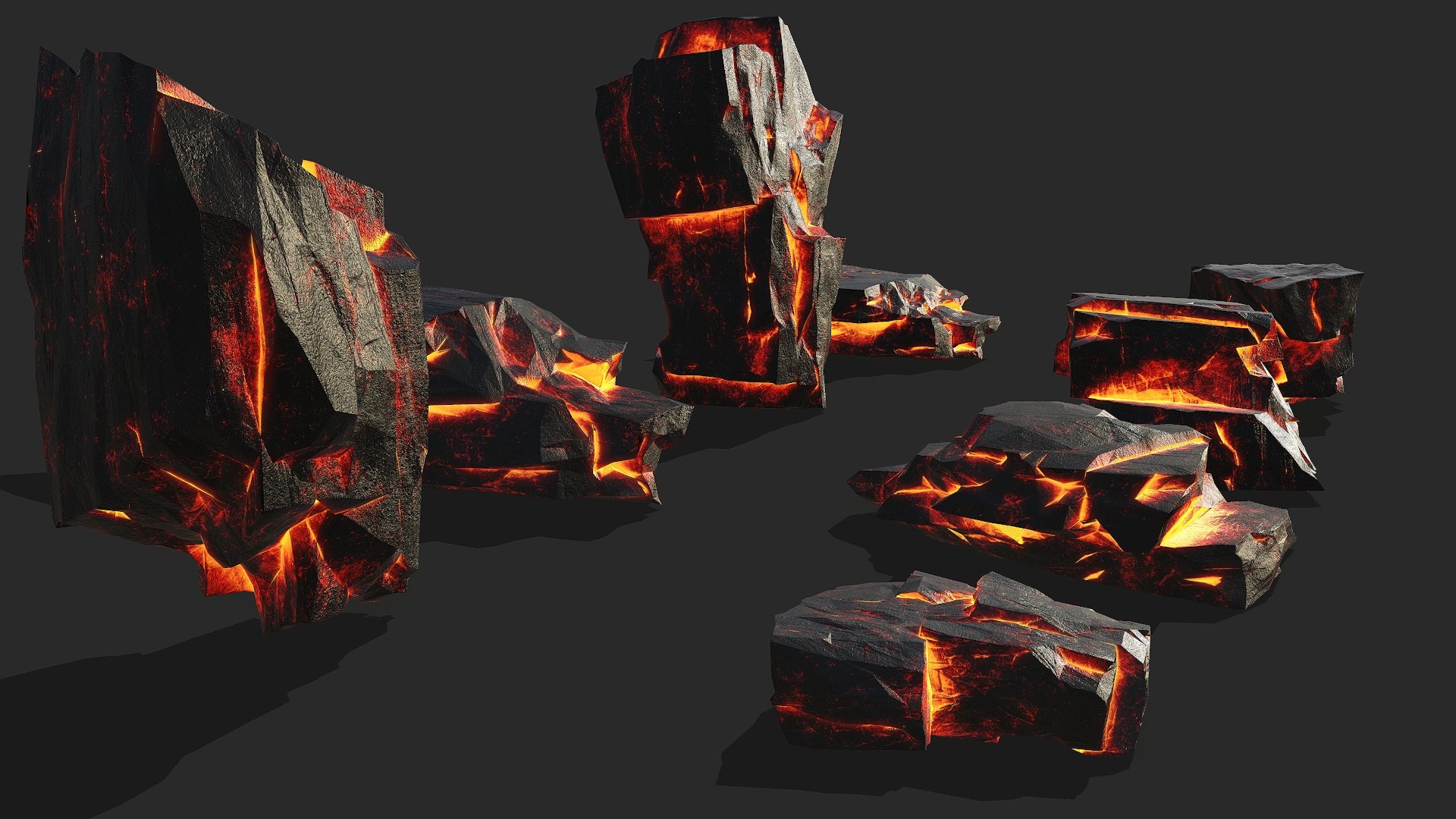 Lava Rocks 17 Model - TurboSquid 2048266