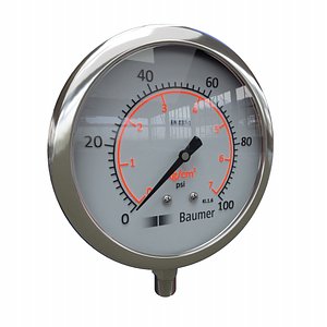 pressure gauge 3D model