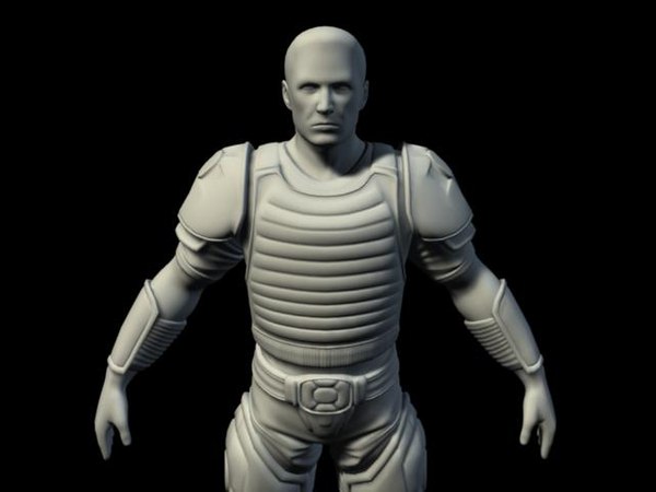 normal soldier 3d ma