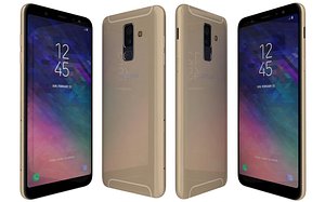 samsung galaxy a6 gold 3D