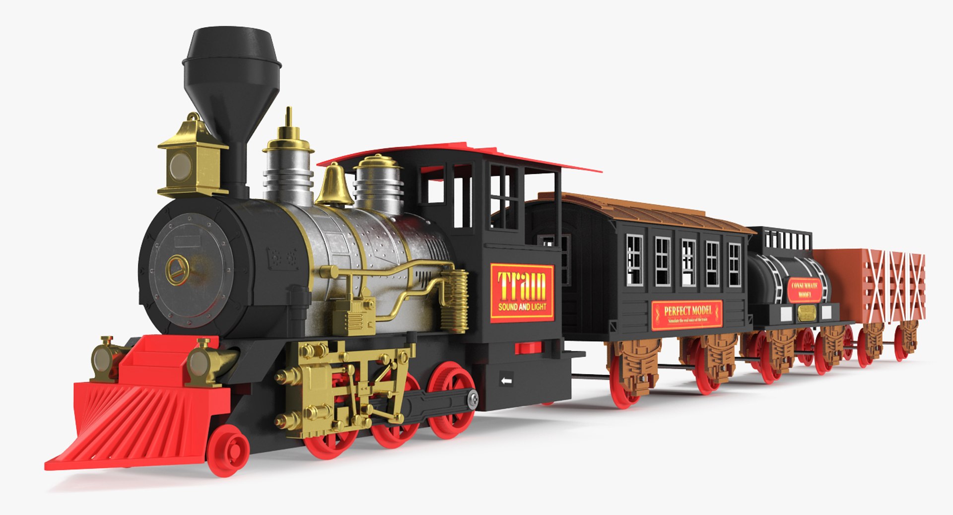 3D Toy Train Wagons Model - TurboSquid 1336117