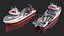trawler fishing vessel trawls 3D model