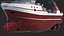 trawler fishing vessel trawls 3D model