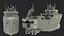 trawler fishing vessel trawls 3D model