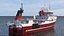 trawler fishing vessel trawls 3D model