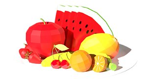 Low-poly Fruit