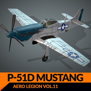 Real-Time Airplane P-51D Mustang