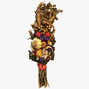 Wild Flowers with Herbs Didukh Ukrainian Souvenir 3D model