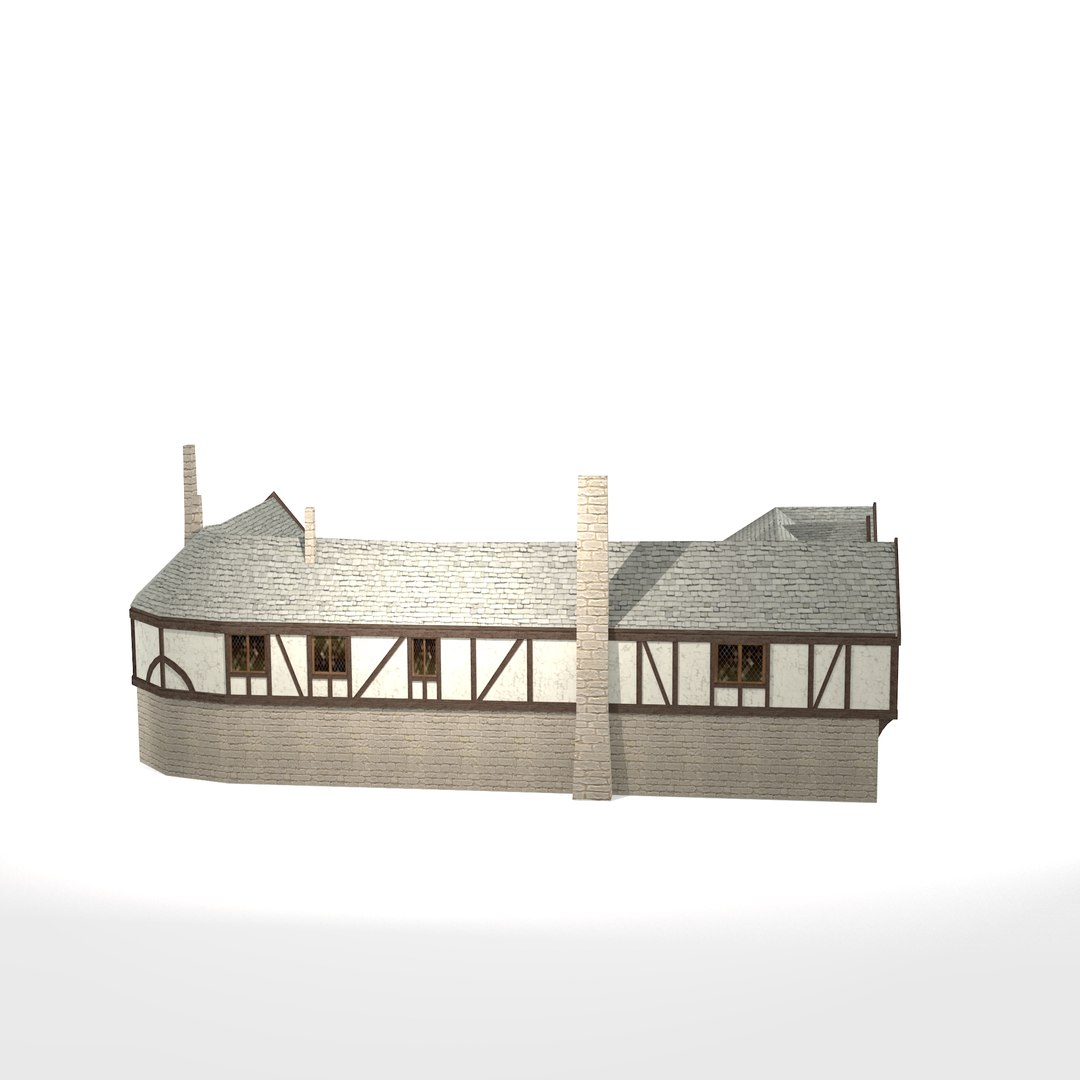 Medieval Fantasy Inn Blue 3D Model - TurboSquid 1377381