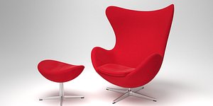 Fritz Hansen EGG fabric red