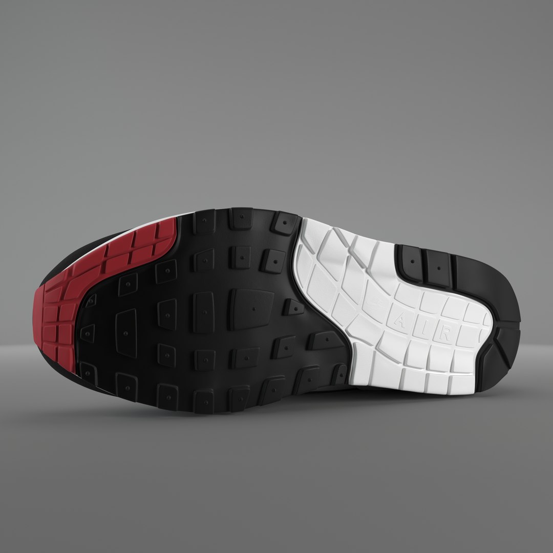 Air Max 1 Nike Anniversary Obsidian PBR 3D model - TurboSquid 1721607