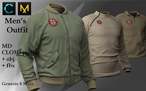 3D model Mens Outfit Pack