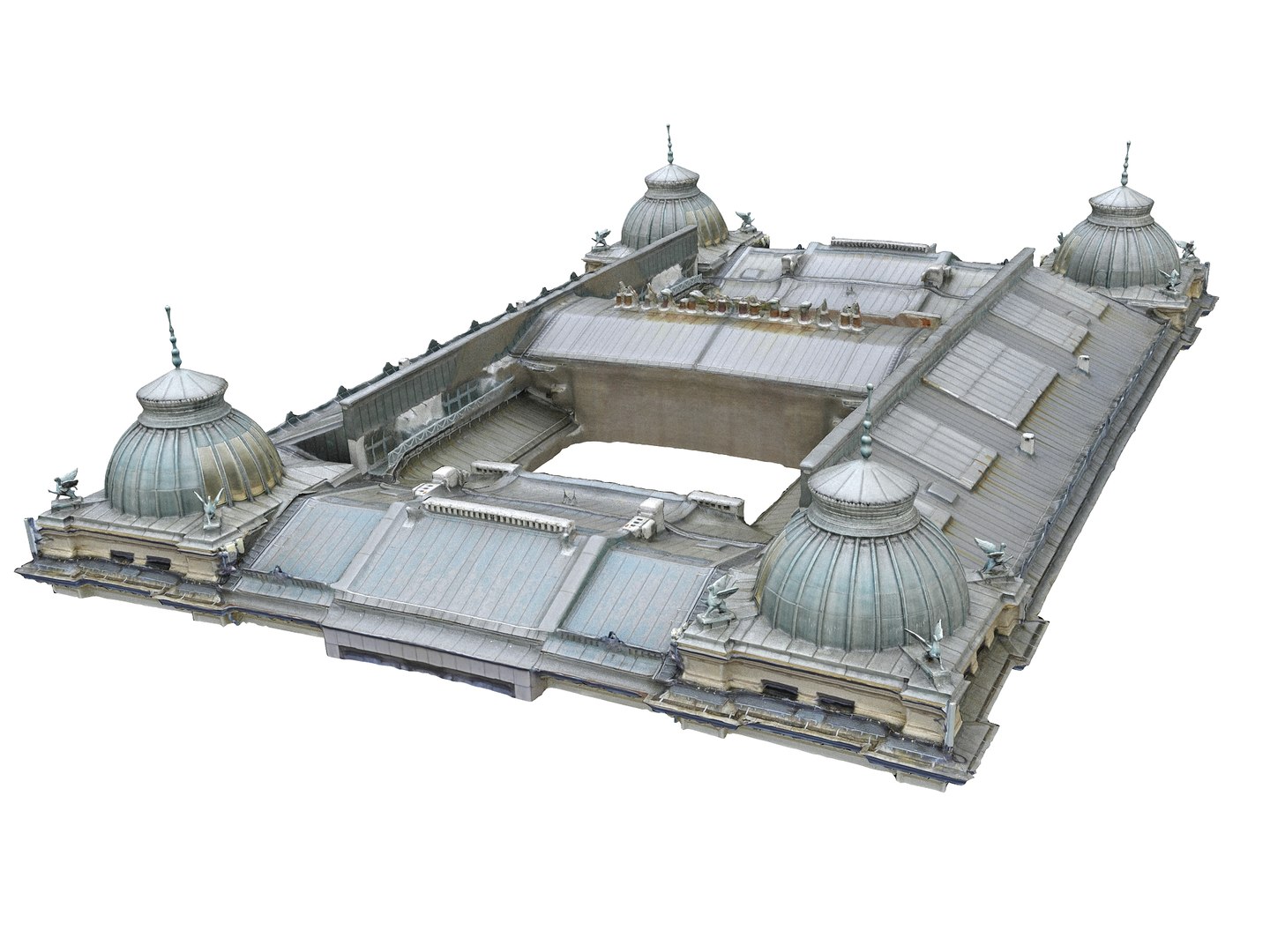 3D roof building model - TurboSquid 1410028