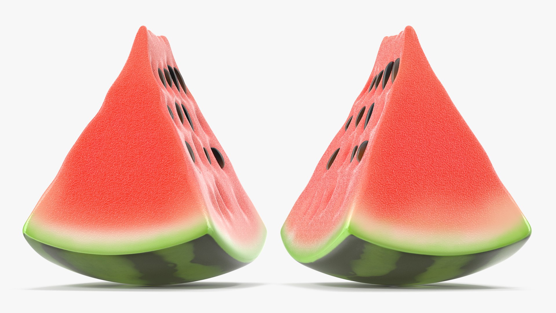 Cartoon Piece of Watermelon Slice 3D model preview