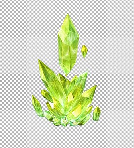3D crystal mineral gem model
