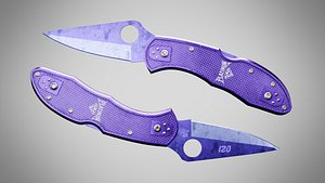 Knife 9 Indigo FT 3D model