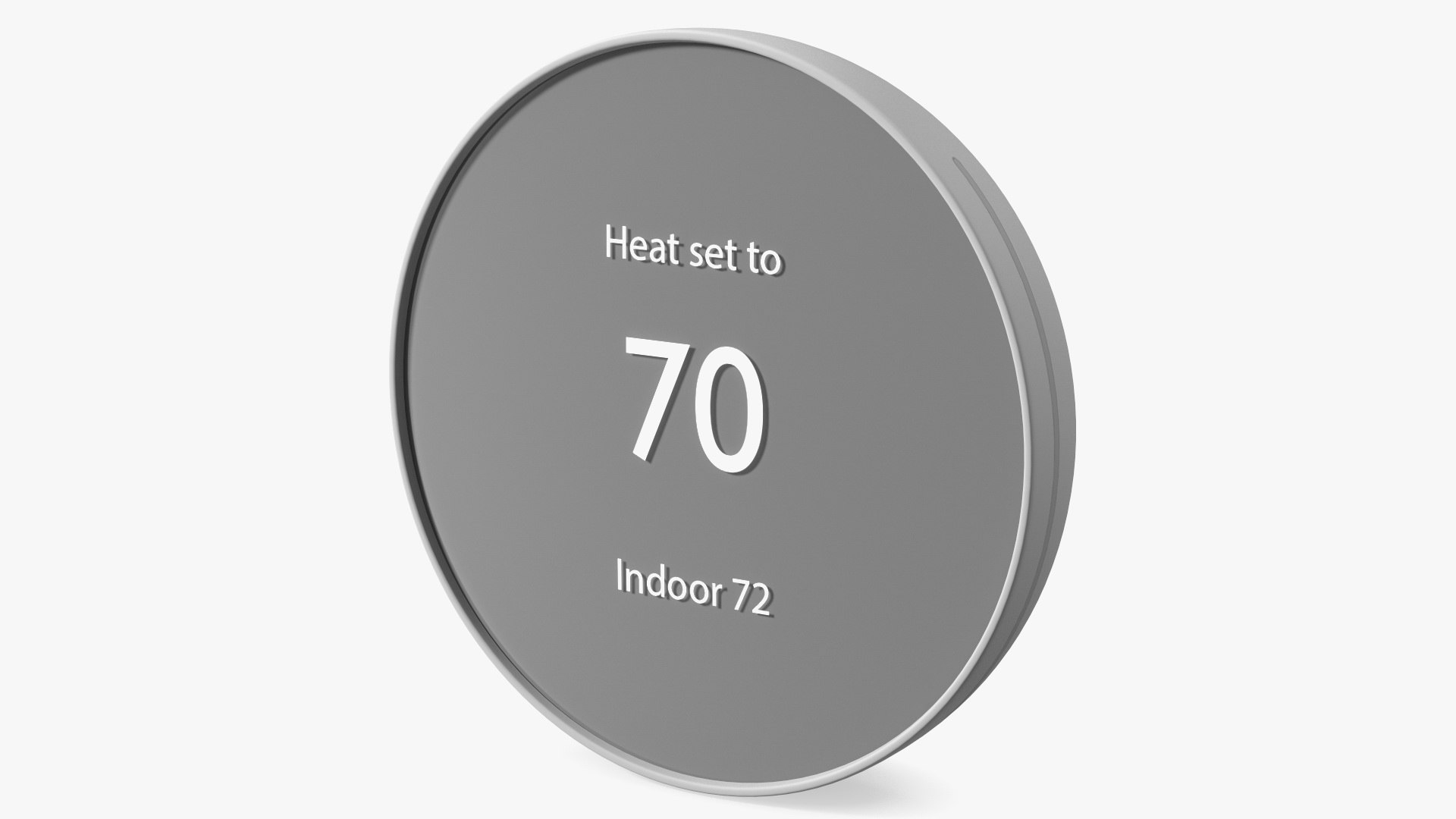 Google Nest Thermostat White 3D model preview