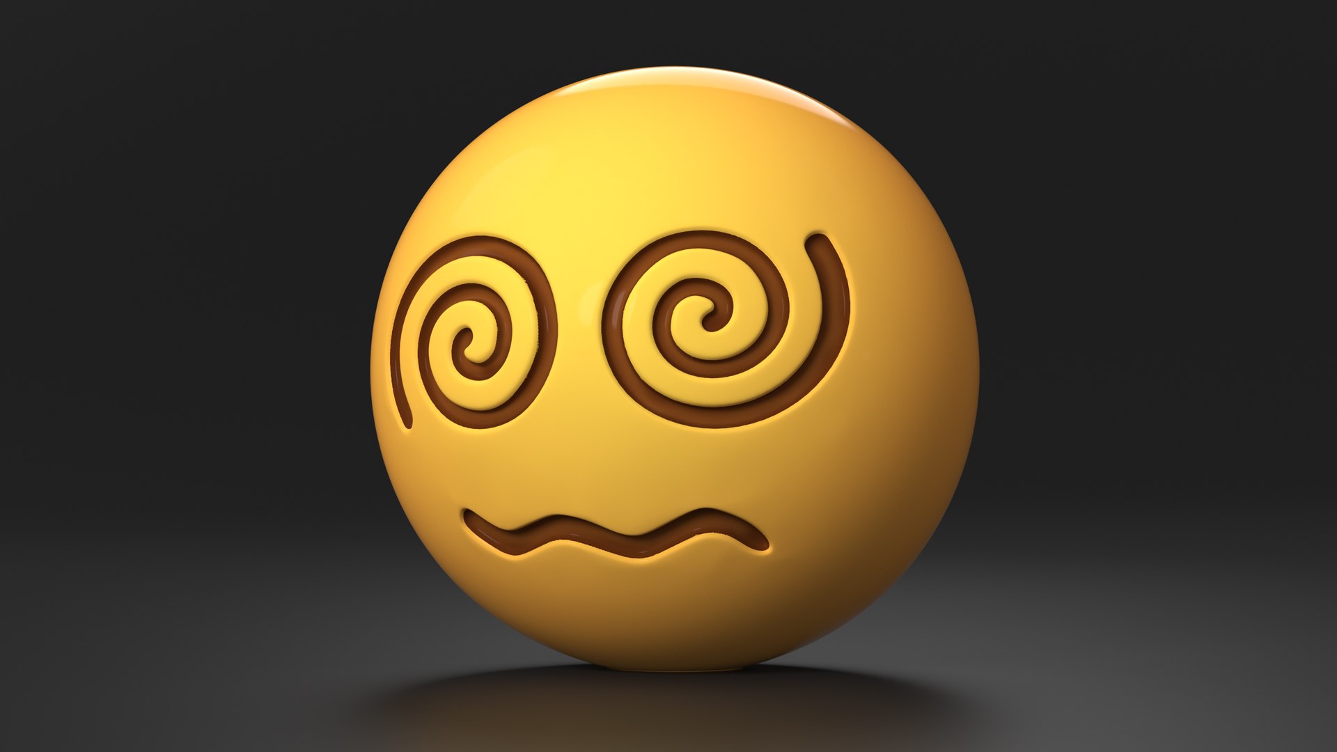 Emoji Spiral Eyes Face 3D Model - TurboSquid 2240513
