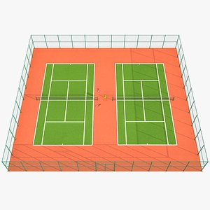 3D Tennis Court 05 model